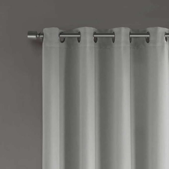 Beautyrest Black Luxurious Magnetic Closure Window Curtain, 2-Pack - Picture 12 of 13